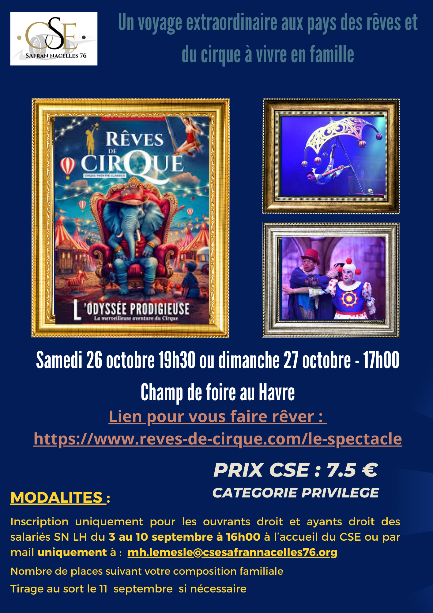 reves de cirque affiche